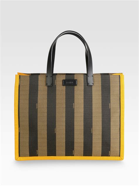 fendi striped bag canvas|fendi canvas handbags.